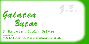 galatea butar business card